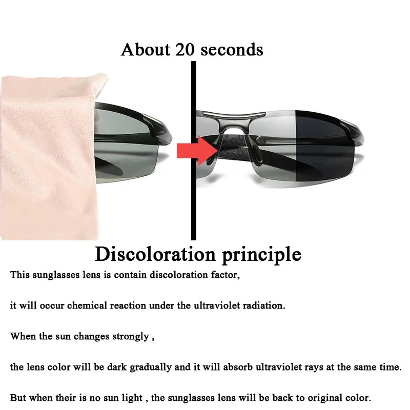 Automatic Color Changing Polarized Glasses