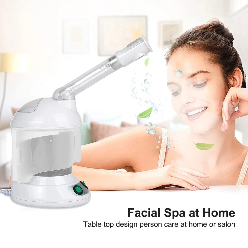 Professional Facial Steamer with Extendable 360° Rotating Arm