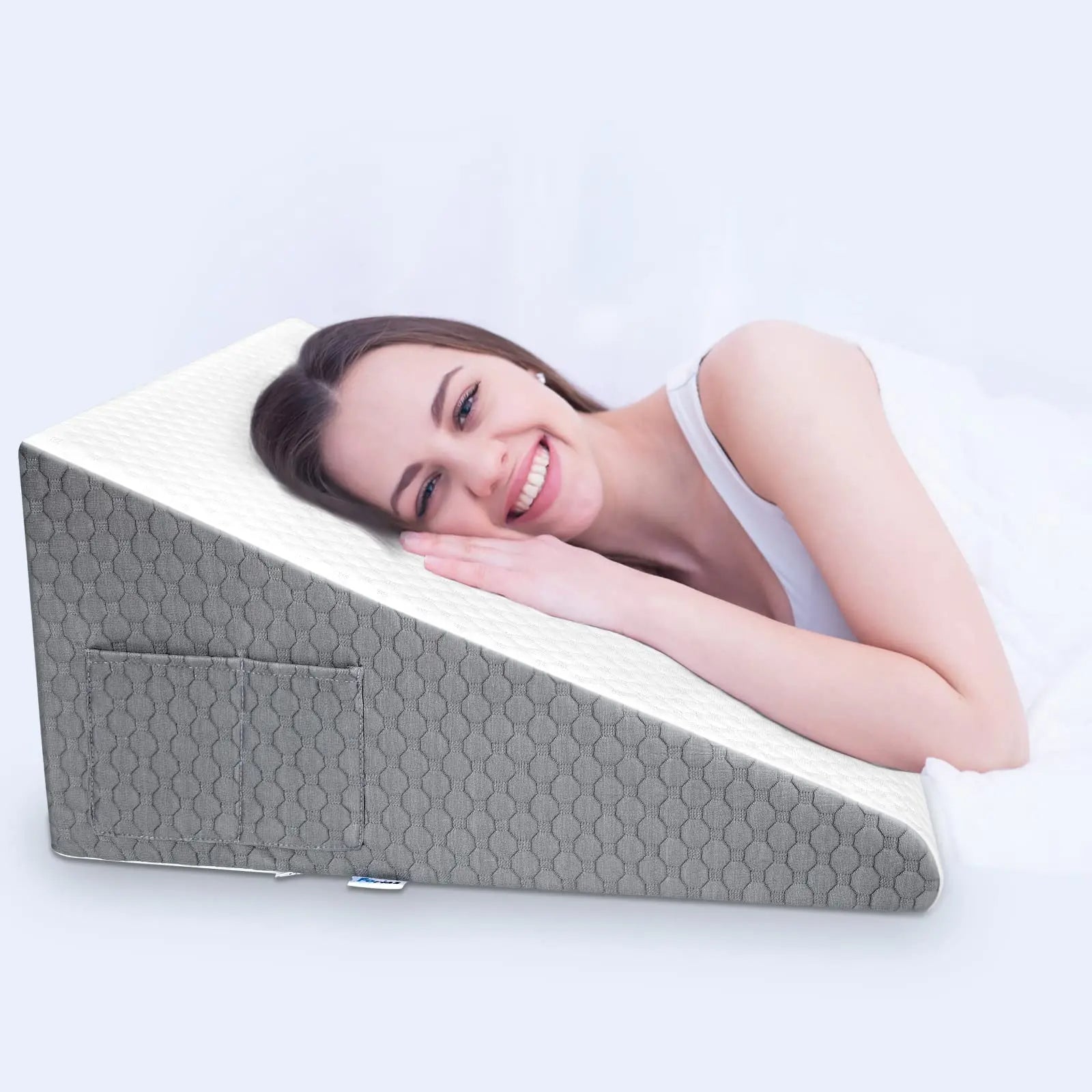The Premium Wedge Pillow – Elevate Your Sleep & Breathe Easier