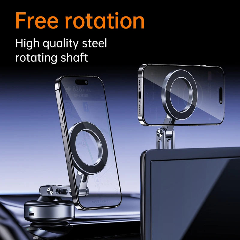 360° Rotation Vacuum Magnetic Car Phone Holder