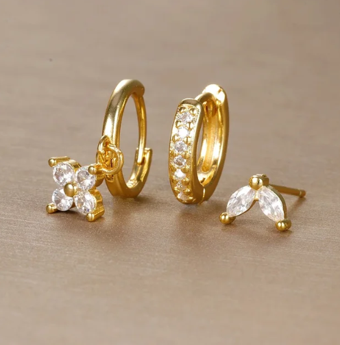 Luna | Set of Minimalist Earrings for Women