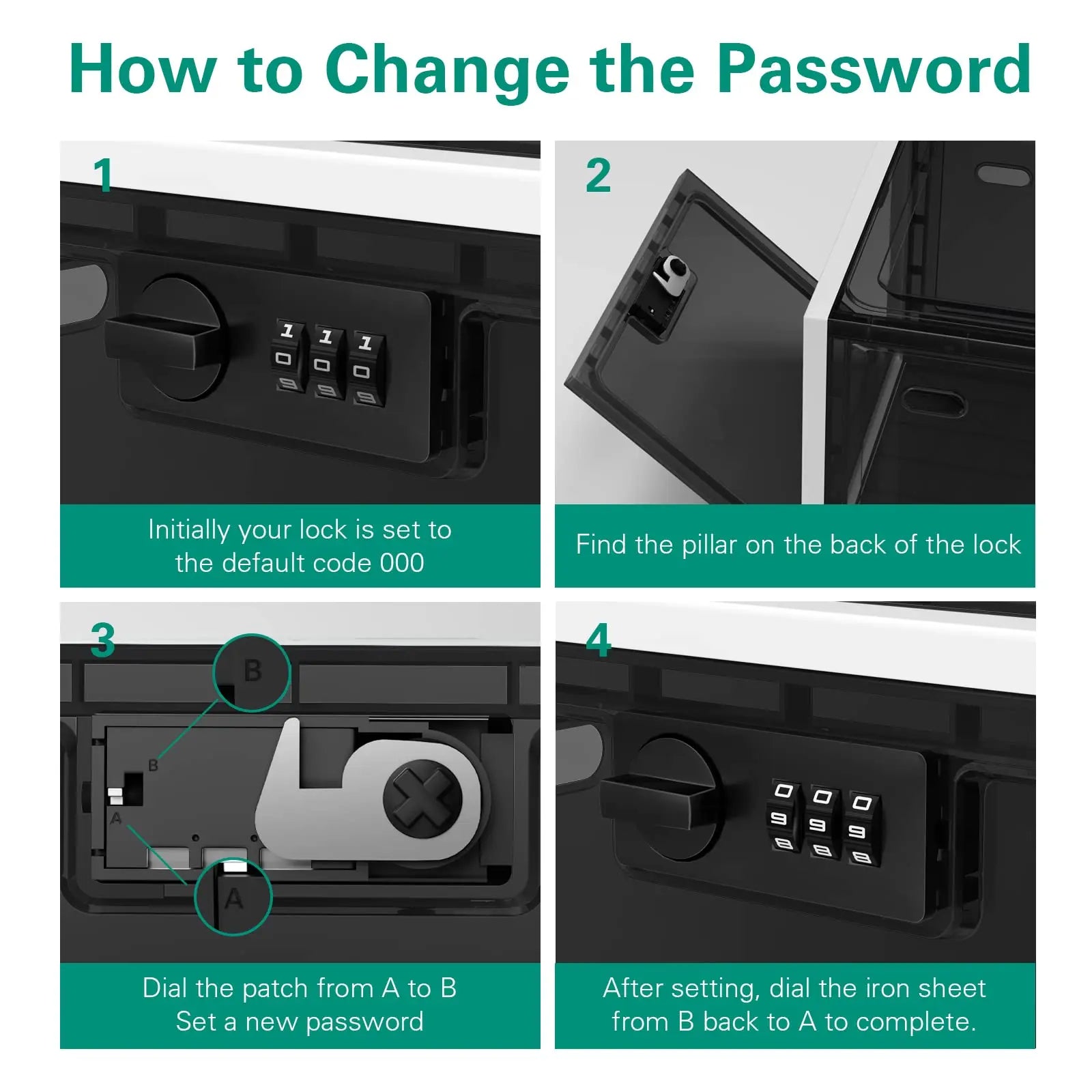 Heavy Duty Lockable Refrigerator Food Organizer Storage Bin