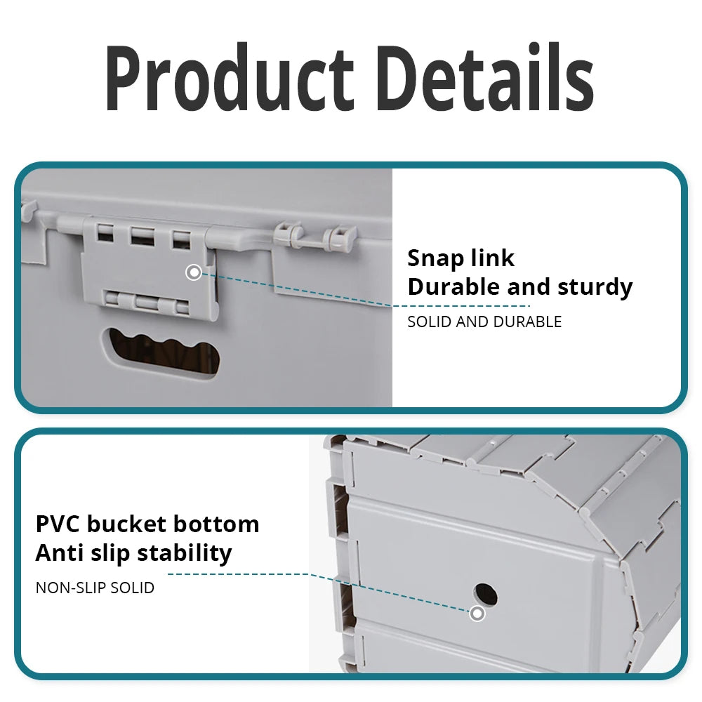 Folding Portable Toilet | Durable, Space-Saving Design for Camping, Hiking & Road Trips