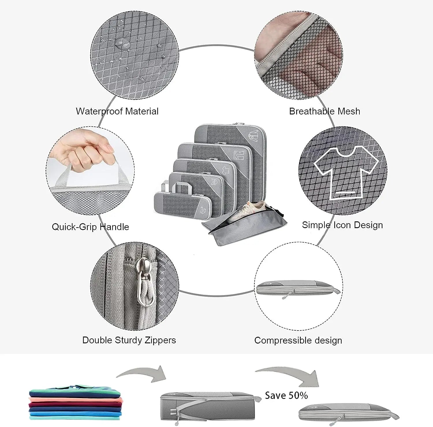Compression Packing Cubes