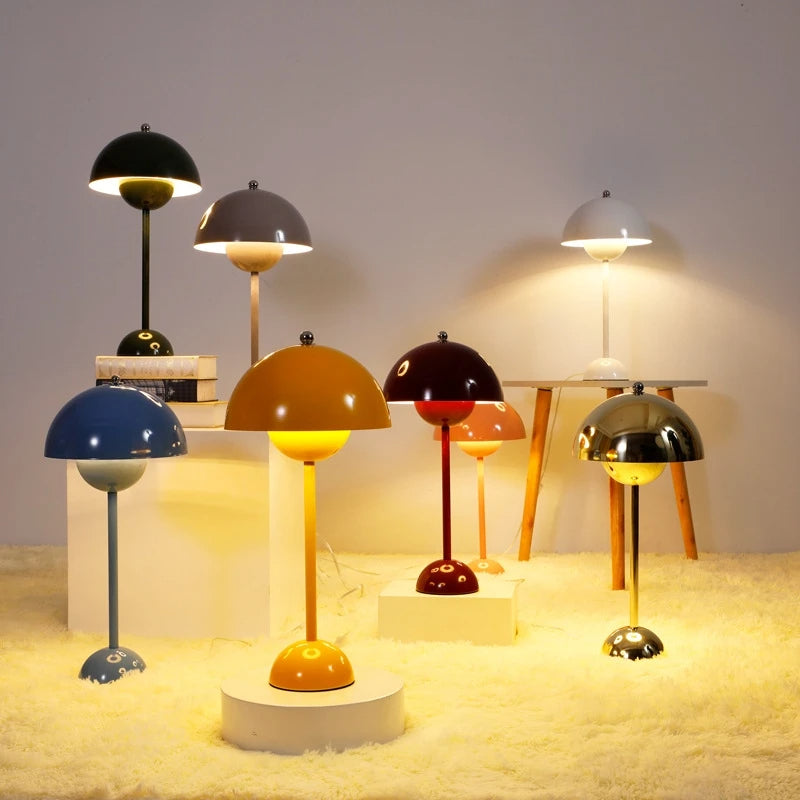 Minimalist Flowerpot Portable Mushroom Table Lamp
