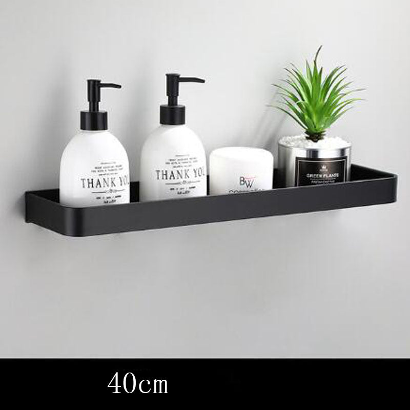Modern Bathroom Wall Shelf | Black Space Aluminum Design