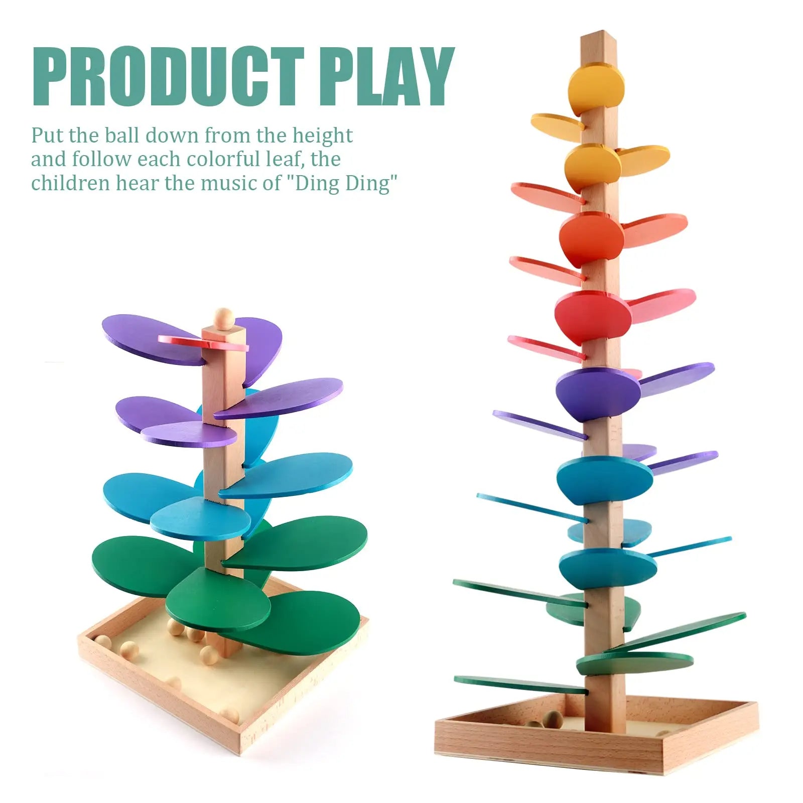 Rainbow Sound Tower for Sensory Play and Interaction