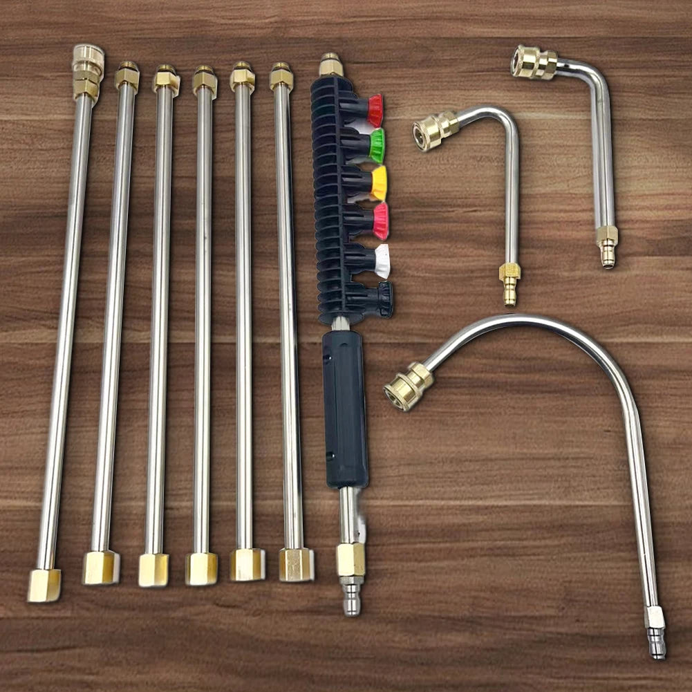 4000 PSI Telescoping High Pressure Washer Wand Set for Gutter & Roof Drainage & Walls Cleaning