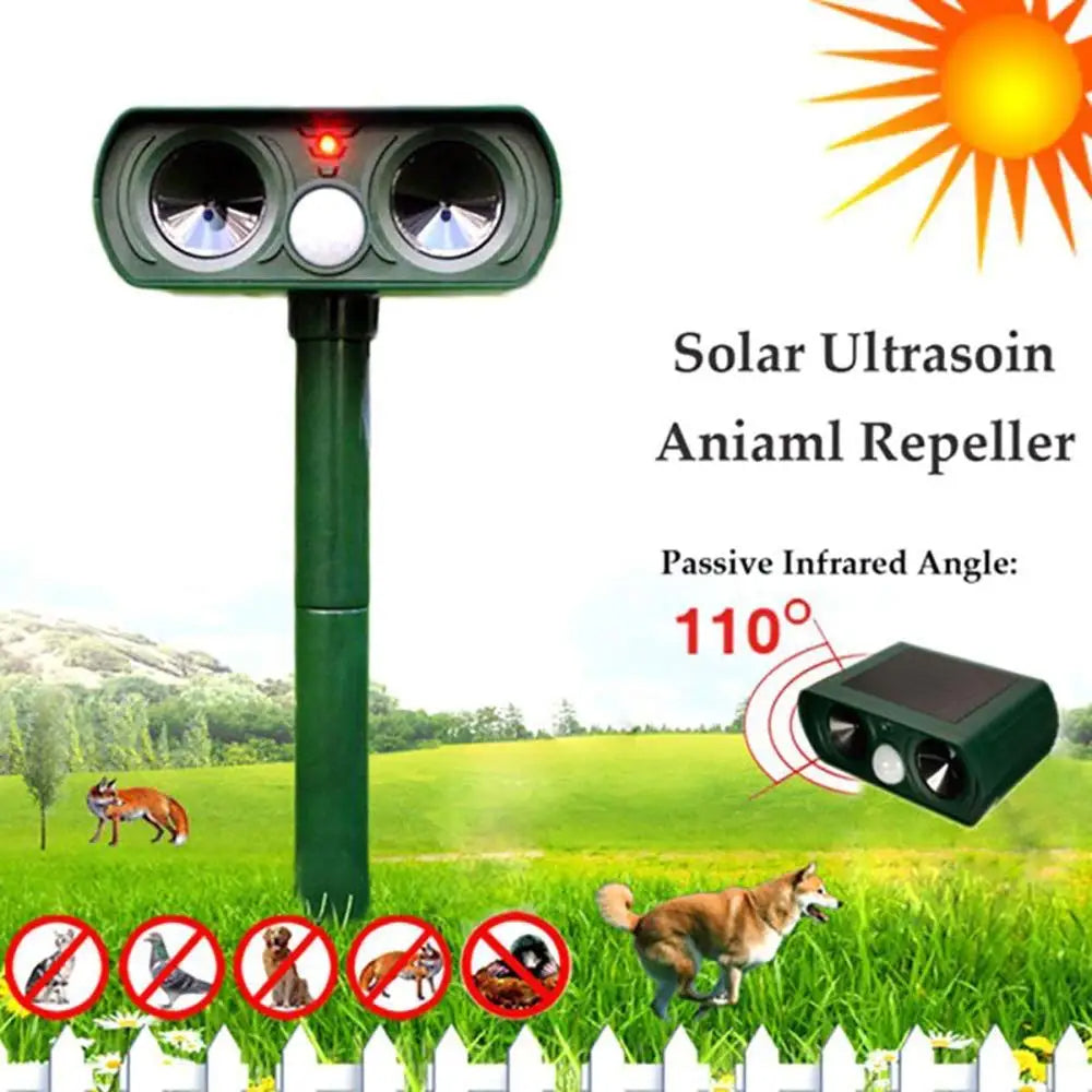 Ultrasonic Bird + Pest Repeller Solar Powered - Long Range