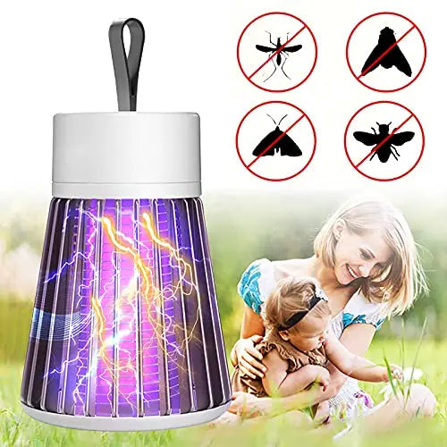 Rechargeable UV Mosquito Zapper - Portable Fly Repellent for Indoor & Outdoor Use