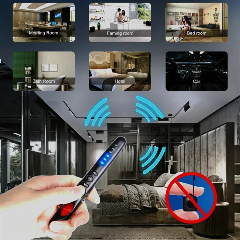 Hidden Camera Bug Detector and GPS Tracker for Hotels and Cars