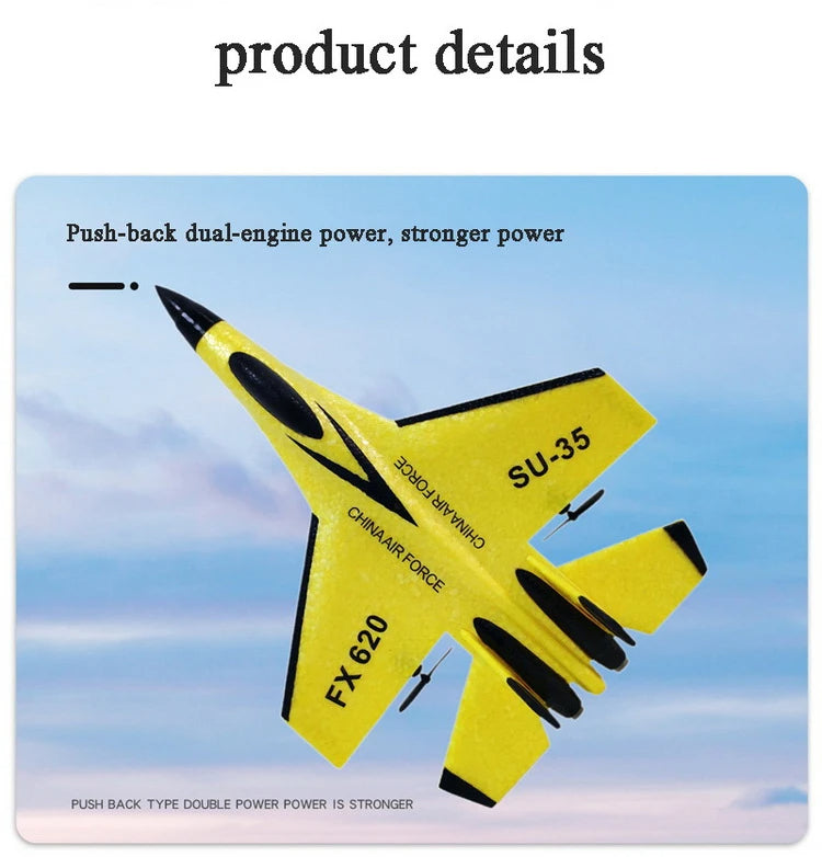 Ultra-Durable Remote Control Airplane for Kids – Easy to Fly & Crash-Resistant