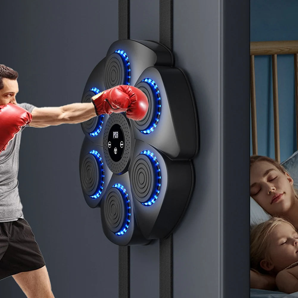 Smart Music Boxing Machine for Interactive Punching Workouts