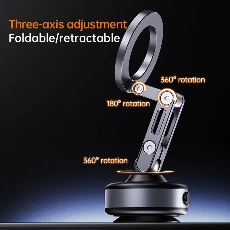 360° Rotation Vacuum Magnetic Car Phone Holder