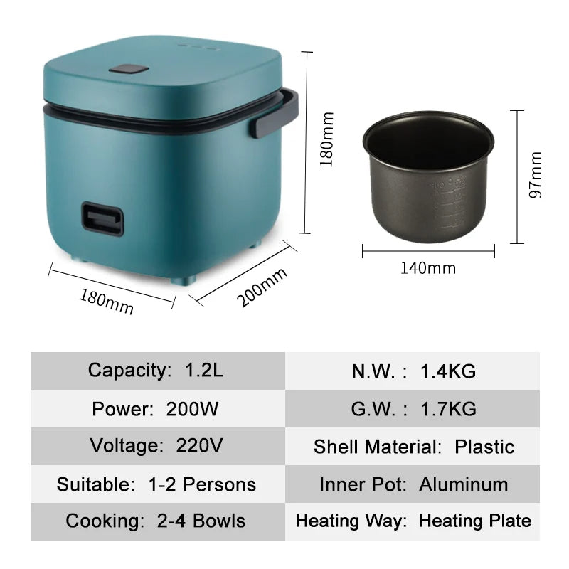 Mini Rice Cooker 1.2L