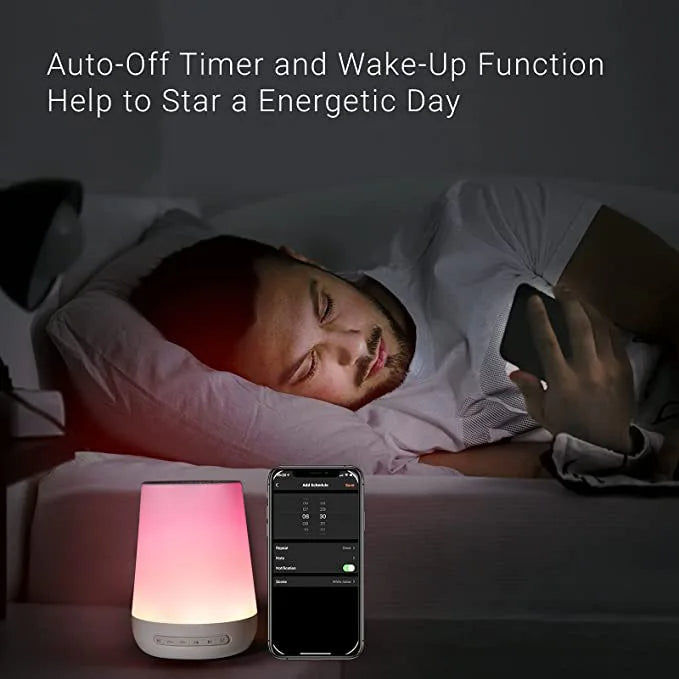 SleepHaven Pro – Smart White Noise Machine with App Control, Voice Assistant Integration, and Custom Lighting for Restful Sleep