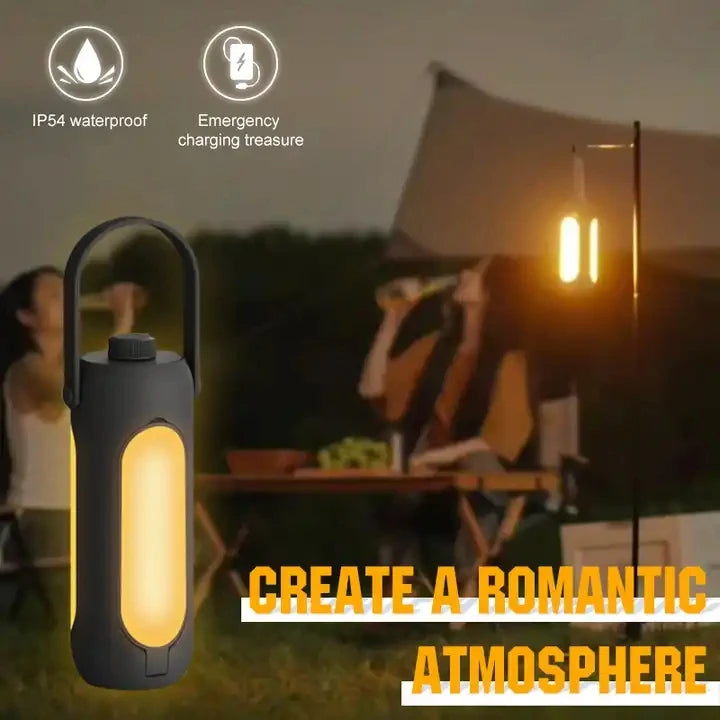 Portable Rechargeable Camping Lantern - 180 Hours Battery Life & SOS Function