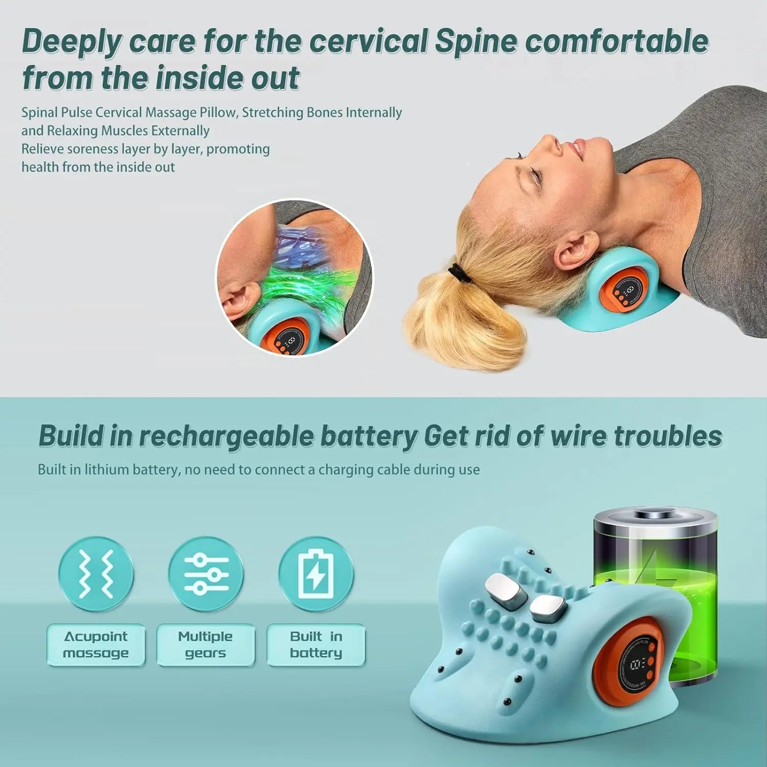 Neck Massager Pro – Advanced Deep Tissue Massage Device for Pain Relief & Relaxation