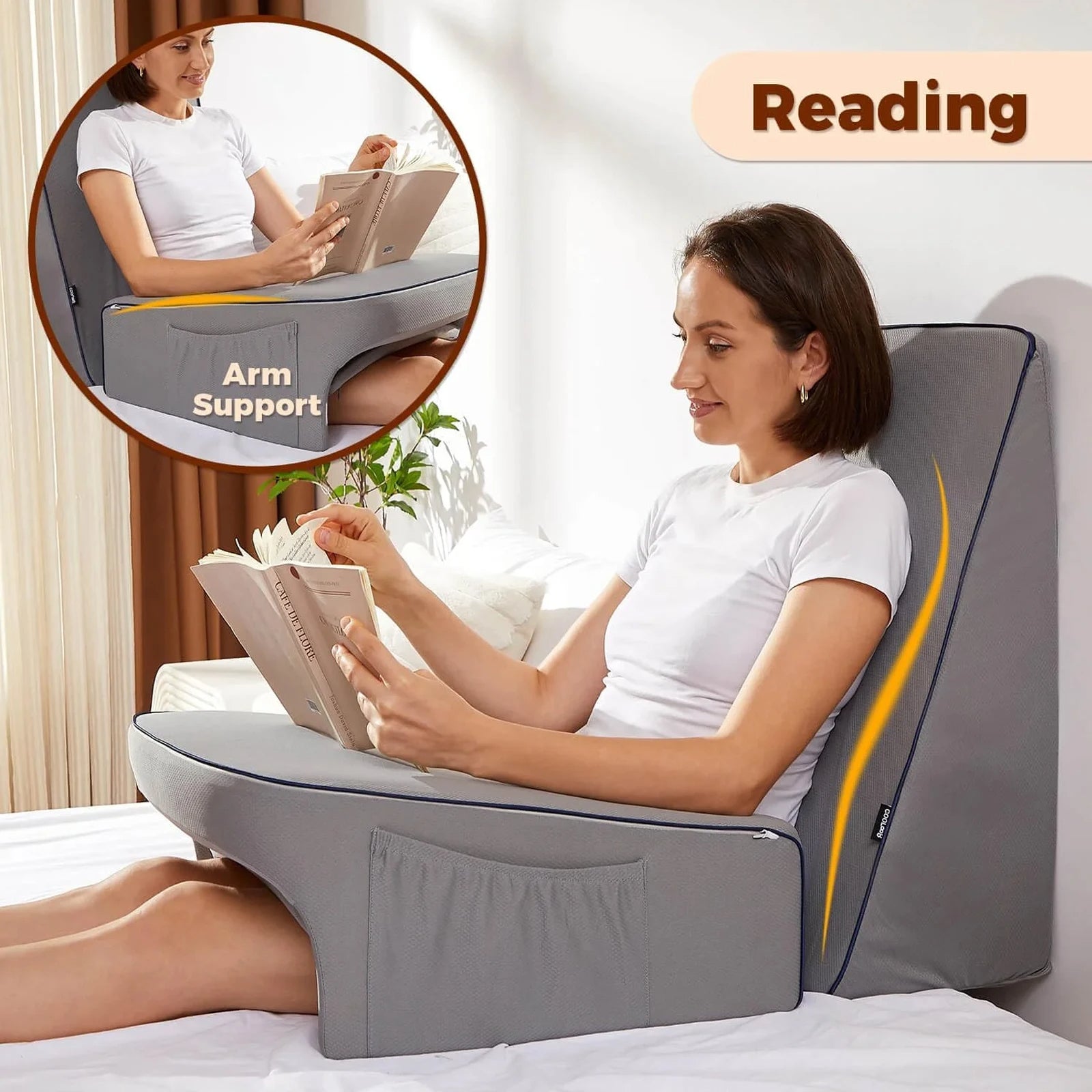 Reading Lap Pillow Laptop Desk for Bed