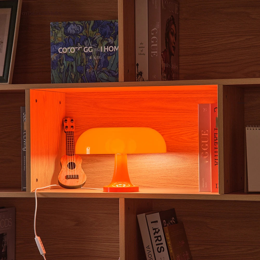 Orange Mushroom Lamp | Timeless Decor