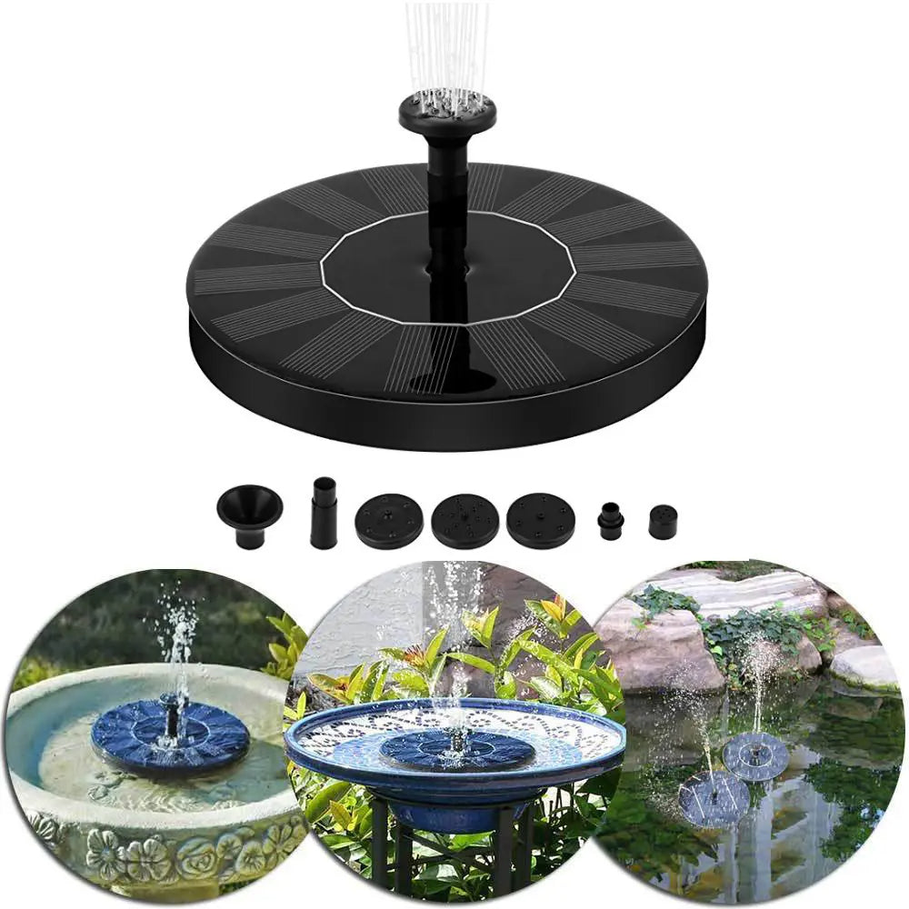 Solar Powered Garden Water Fountain
