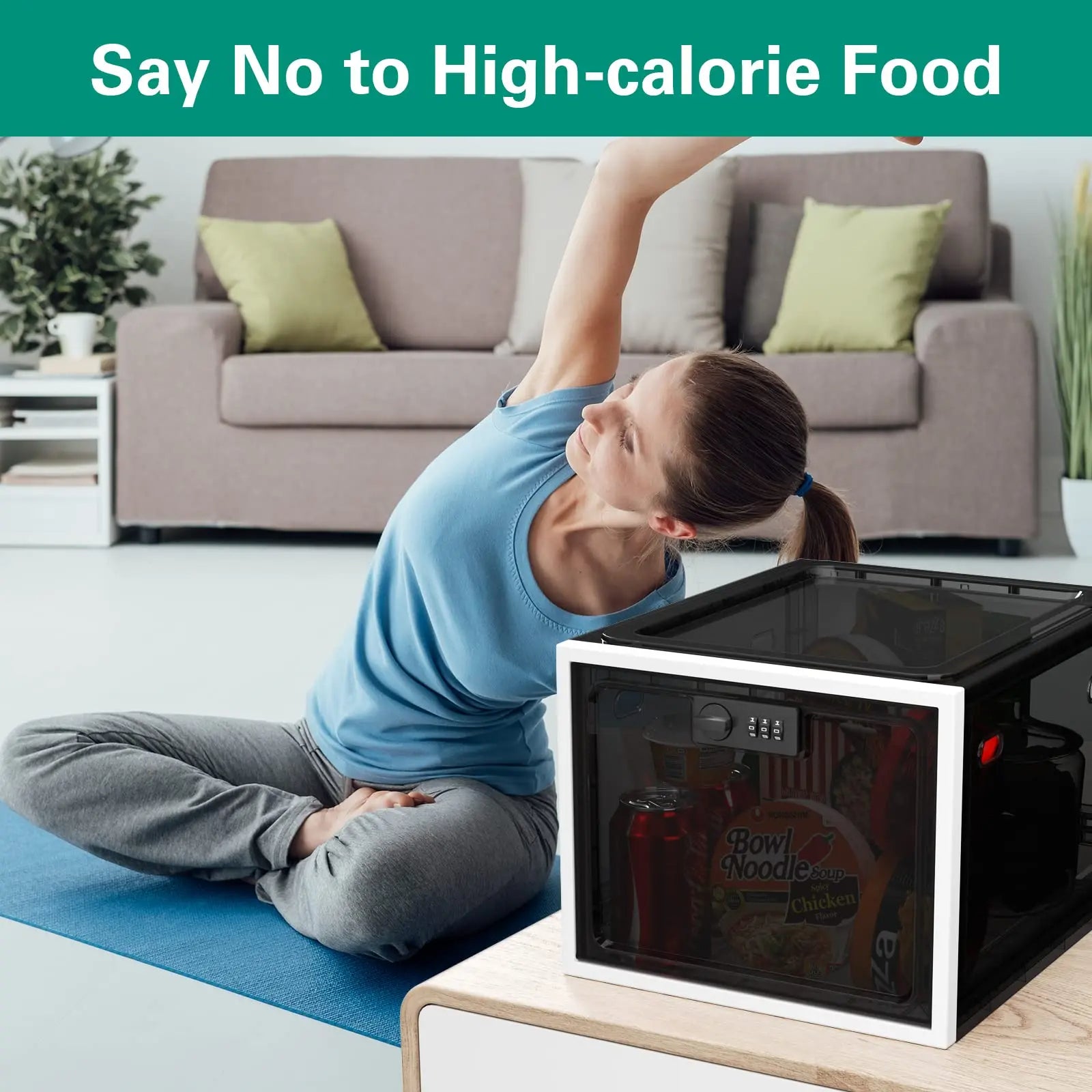 Heavy Duty Lockable Refrigerator Food Organizer Storage Bin