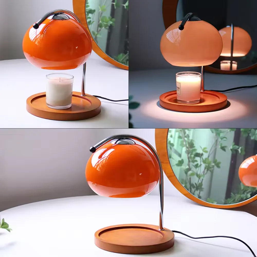 Retro Glass Candle Warmer Lamp