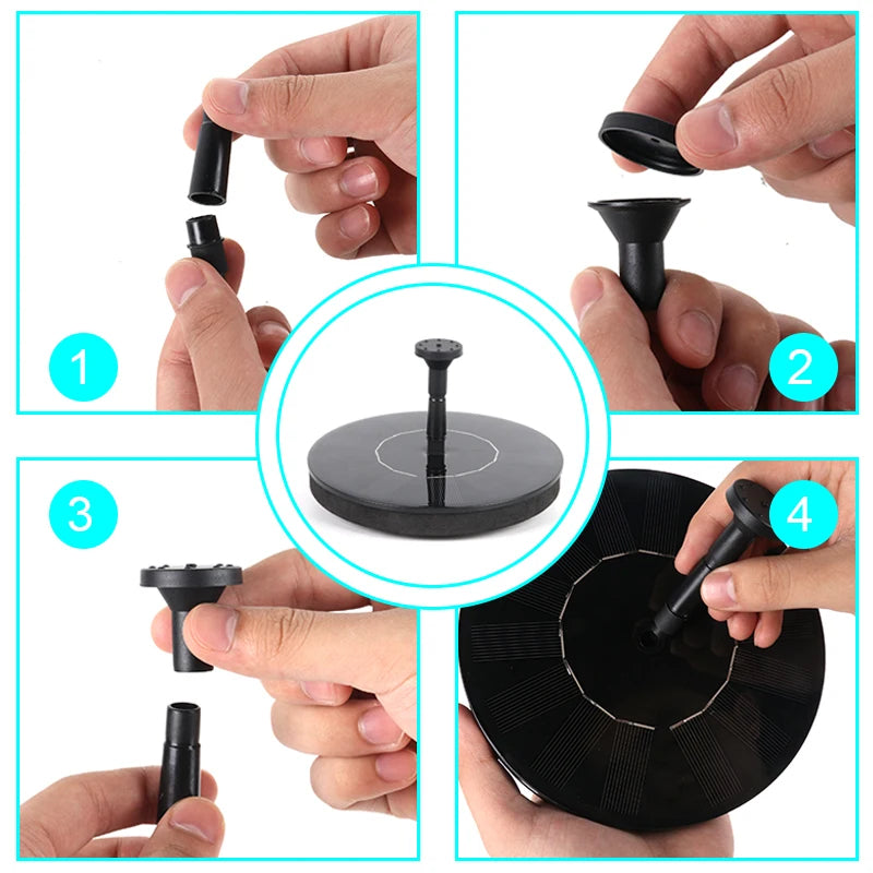 Solar Powered Garden Water Fountain