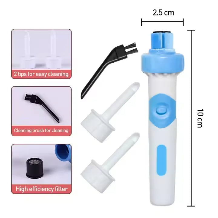 Electric Ear Wax Vacuum Cleaner – Safe, Painless Ear Cleaning Tool for Adults and Kids with Gentle Vibration and Suction