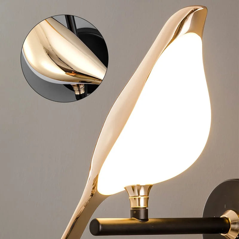 Modern Led Art Design Bird Wall Light