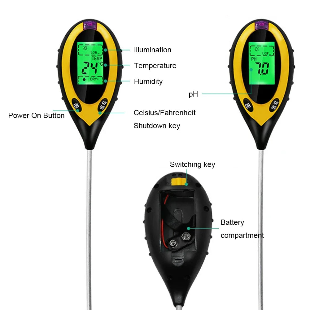 4 in 1 Soil PH Meter Tester