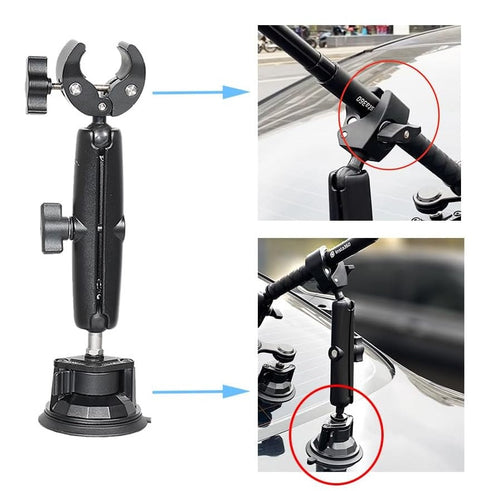 Camsteer Premium Bicycle Backseat Mount – Capture Epic Rides with Third-Person GoPro/Insta360 Views, Fits Hero 13 to DJI 5