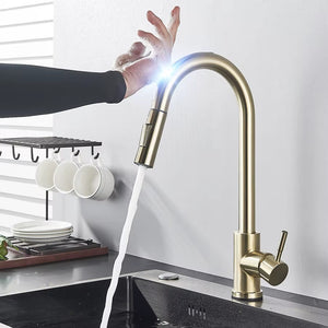 Kitchen Tap with Touch Sensor and Pull Out