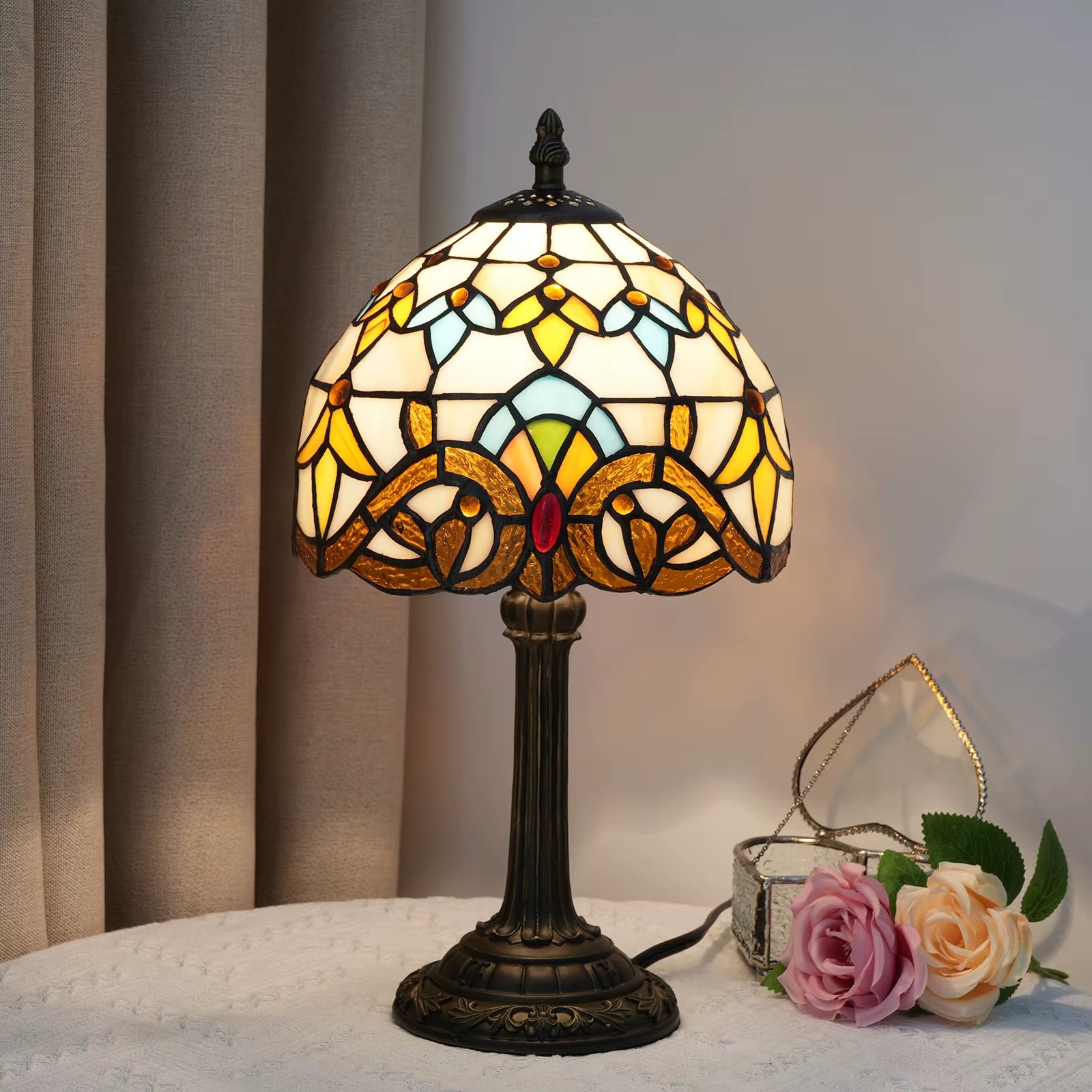 RadiantTints – Colored Glass Tiffany Lamp