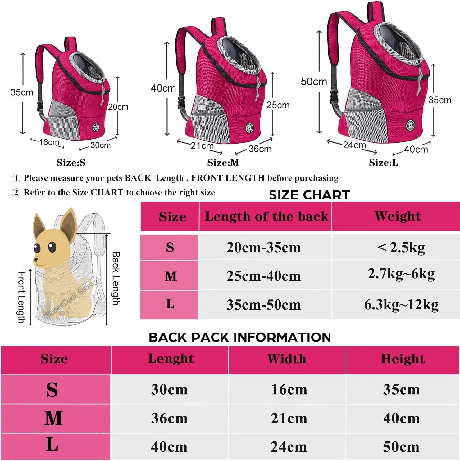 Breathable Pet Carrier Backpack