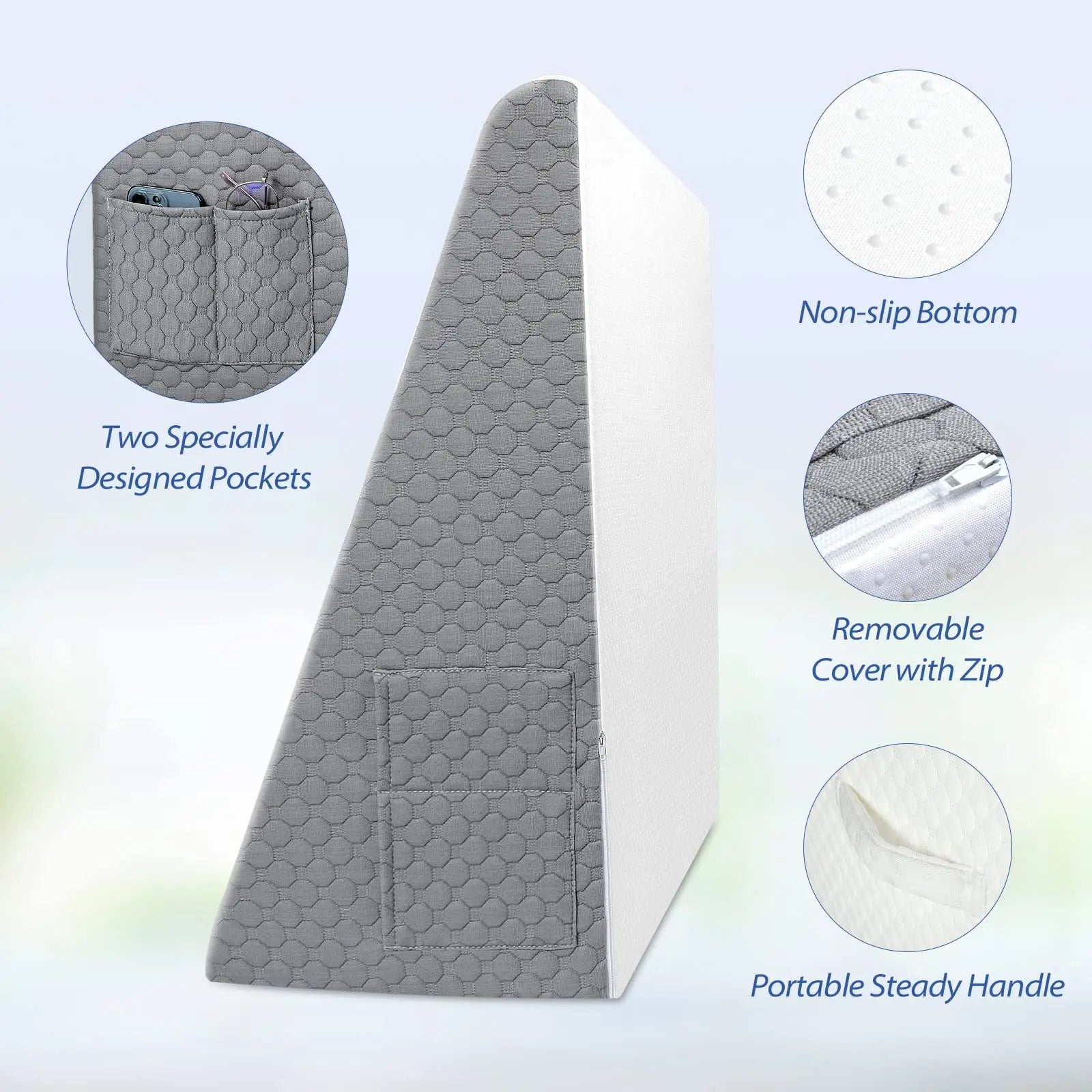 The Premium Wedge Pillow – Elevate Your Sleep & Breathe Easier