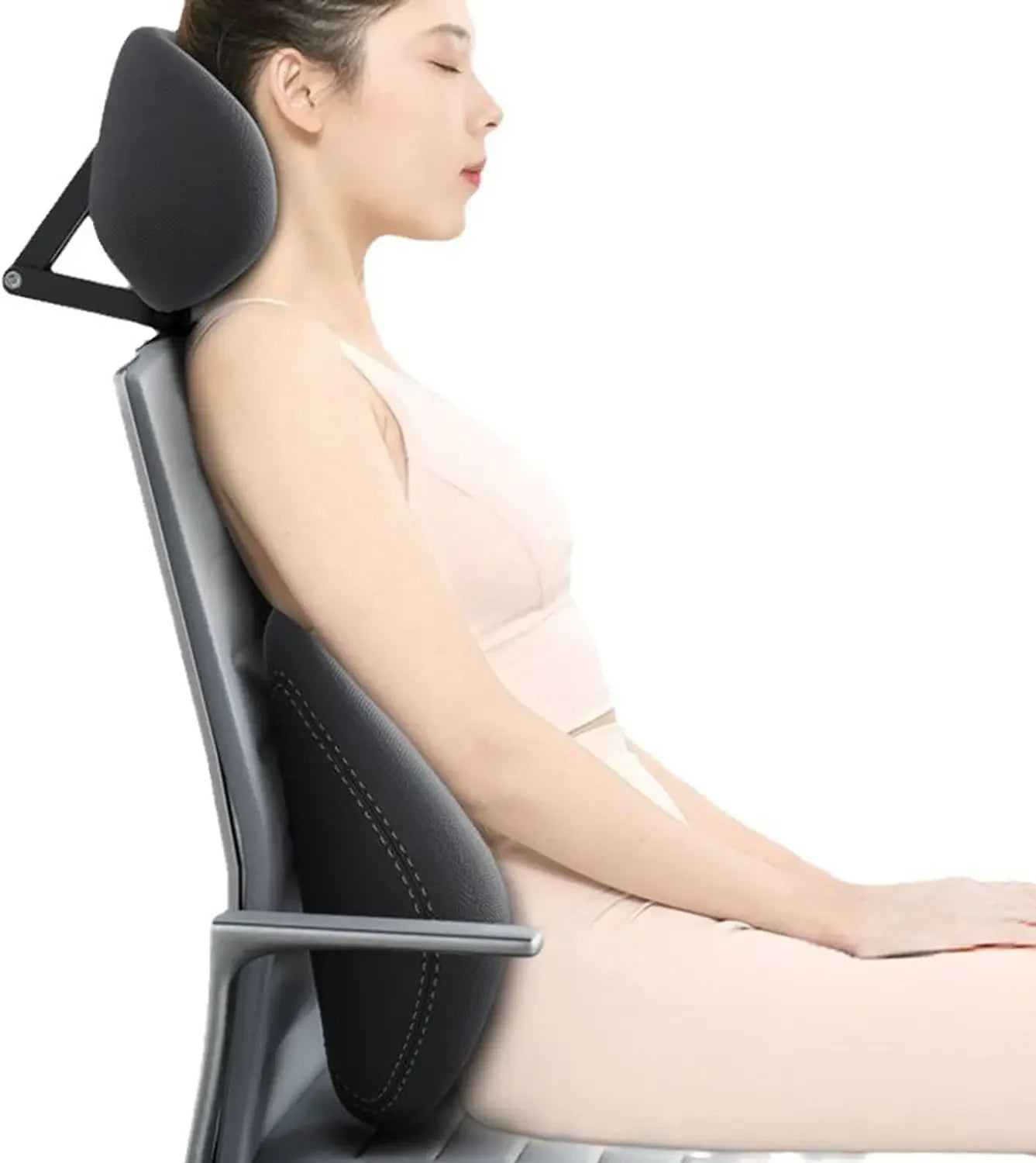 Ergonomic Neck Pillow Headrest Waist Protection Cushion For Office Chair