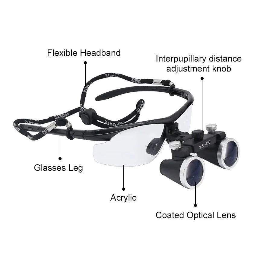 Dental loupes lab medical magnification binocular