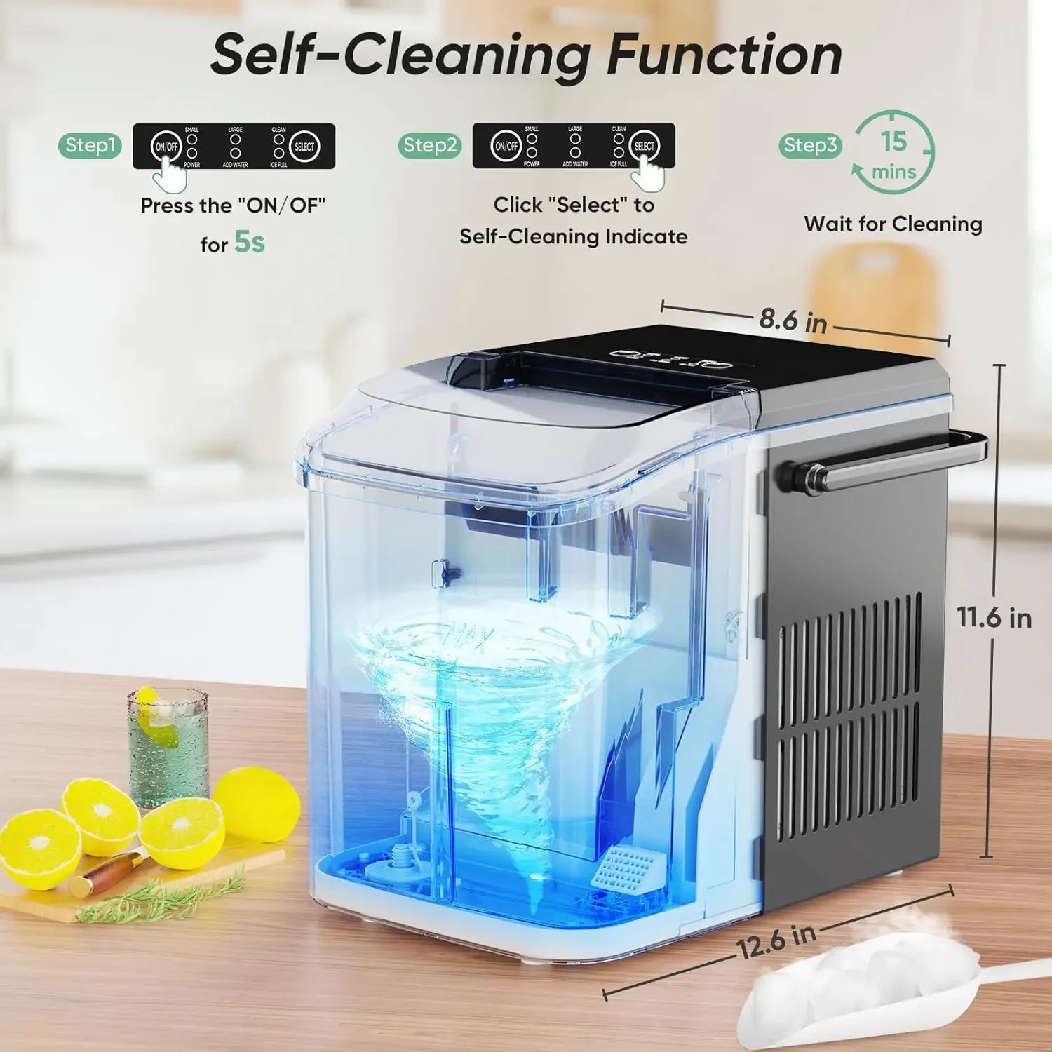 Ice Maker Machine for Benchtop Use