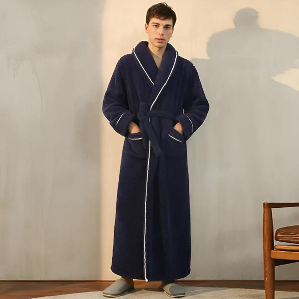 VeluLuxe – Elegant Flannel Bathrobe with Ultimate Comfort