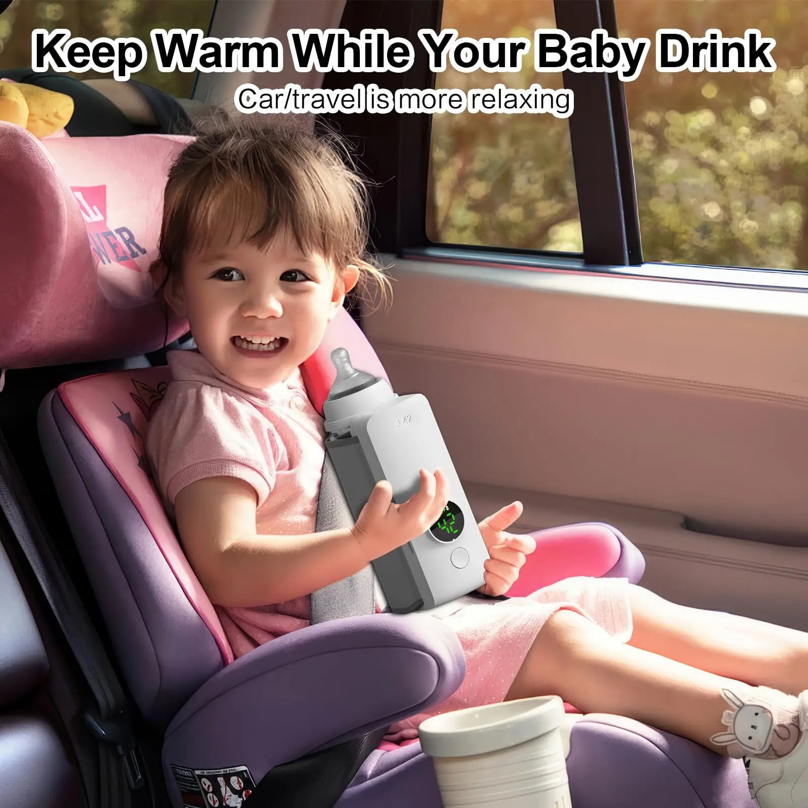 Portable Bottle Warmer – Compact & Convenient Baby Bottle Heater for On-the-Go Use