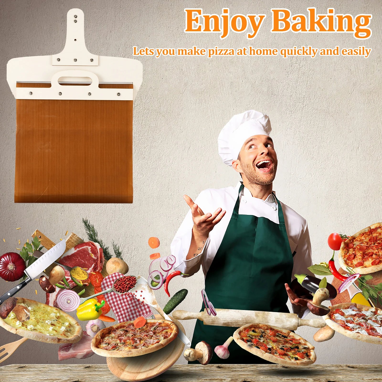 Sliding Pizza Peel – Easily Transfer & Serve Your Pizza