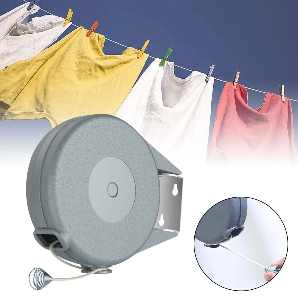12M Retractable Outdoor Washing Line – Heavy-Duty Adjustable Length Easy to Install
