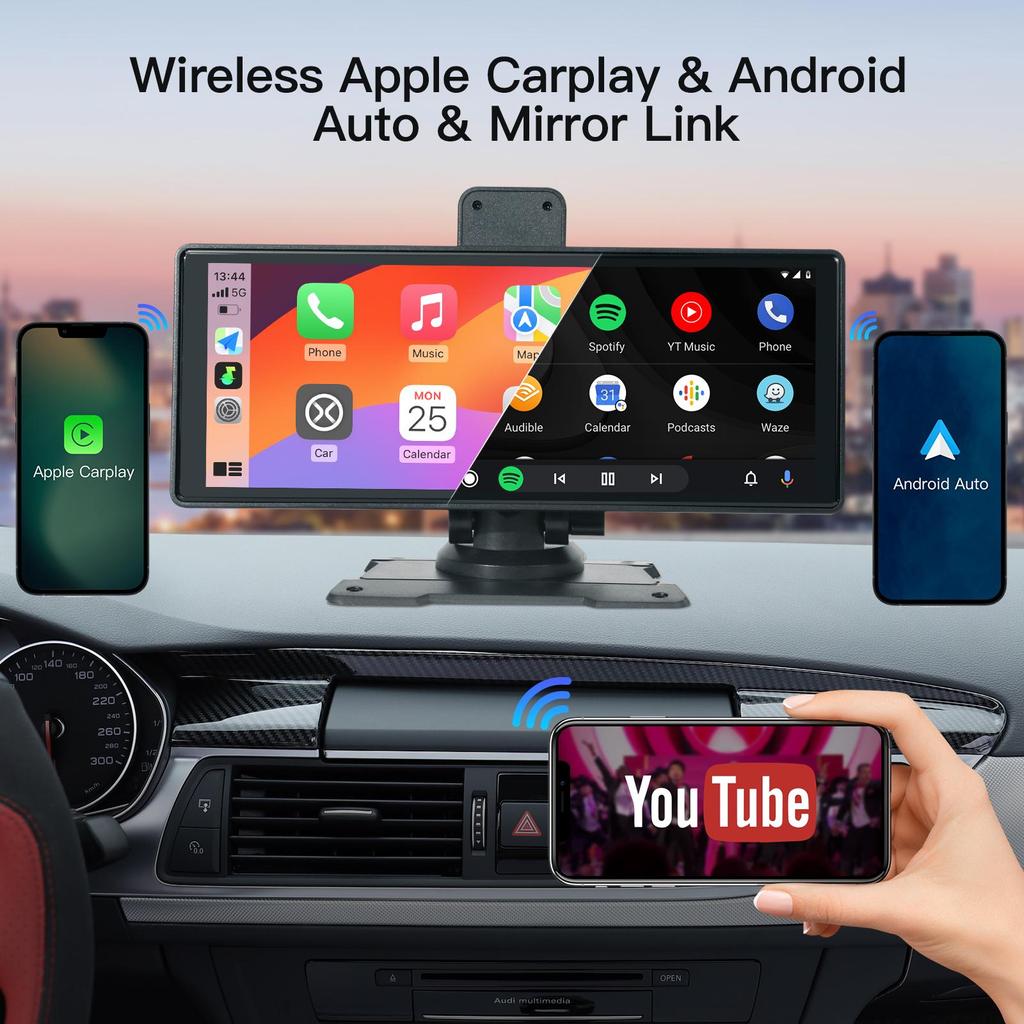 CarVision Pro – Smart Car Display with Apple CarPlay, Android Auto & Dash Camera