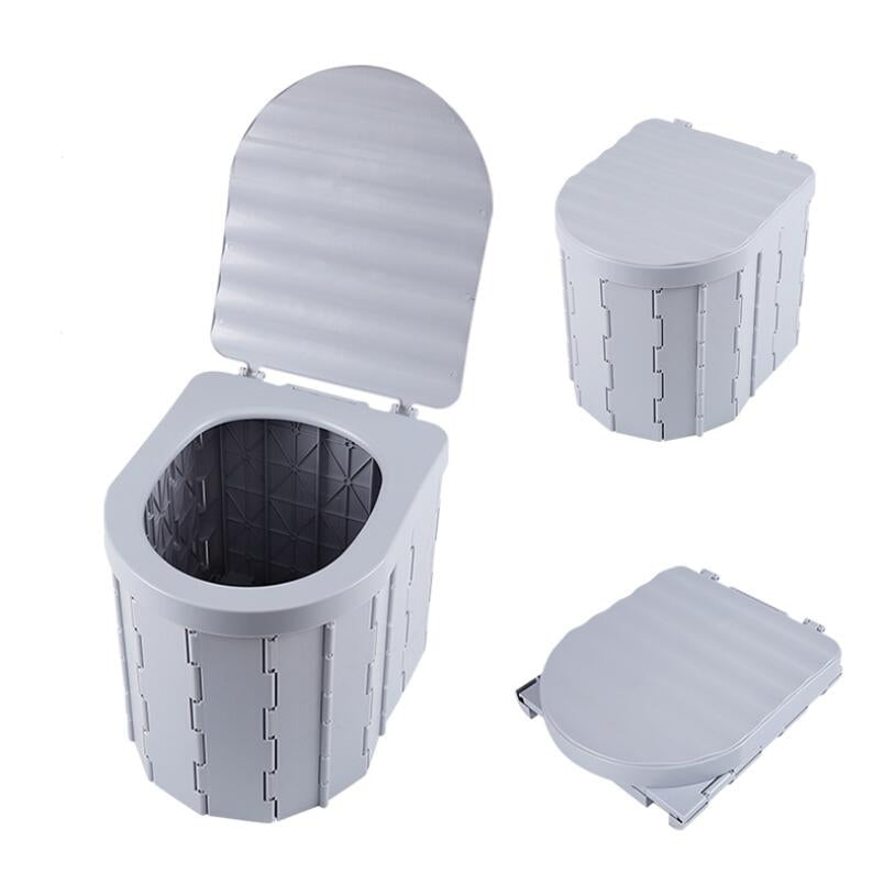 Folding Portable Toilet | Durable, Space-Saving Design for Camping, Hiking & Road Trips