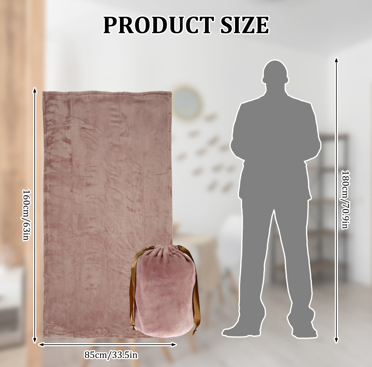 Cordless Electric Heated Blanket