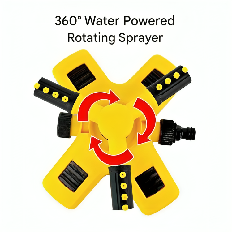 AquaFlow 360 | Rotating Lawn Sprinkler for Gardens