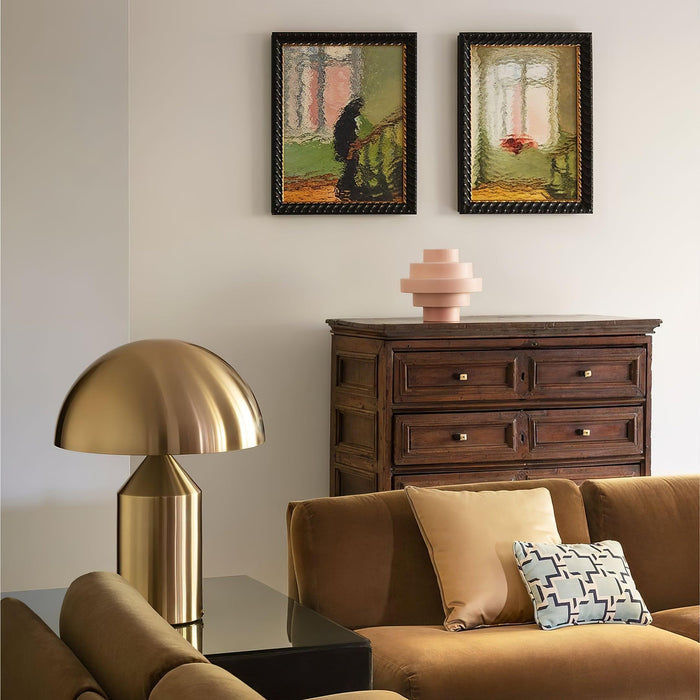 Geometric Modern Table Lamp – Italian-Inspired Minimalist Metal Light for Elegant Interiors