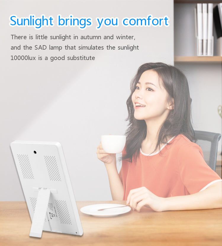 Light Therapy Lamp 12,000 Lux – Sunlight Simulation for Mood & Energy Boost