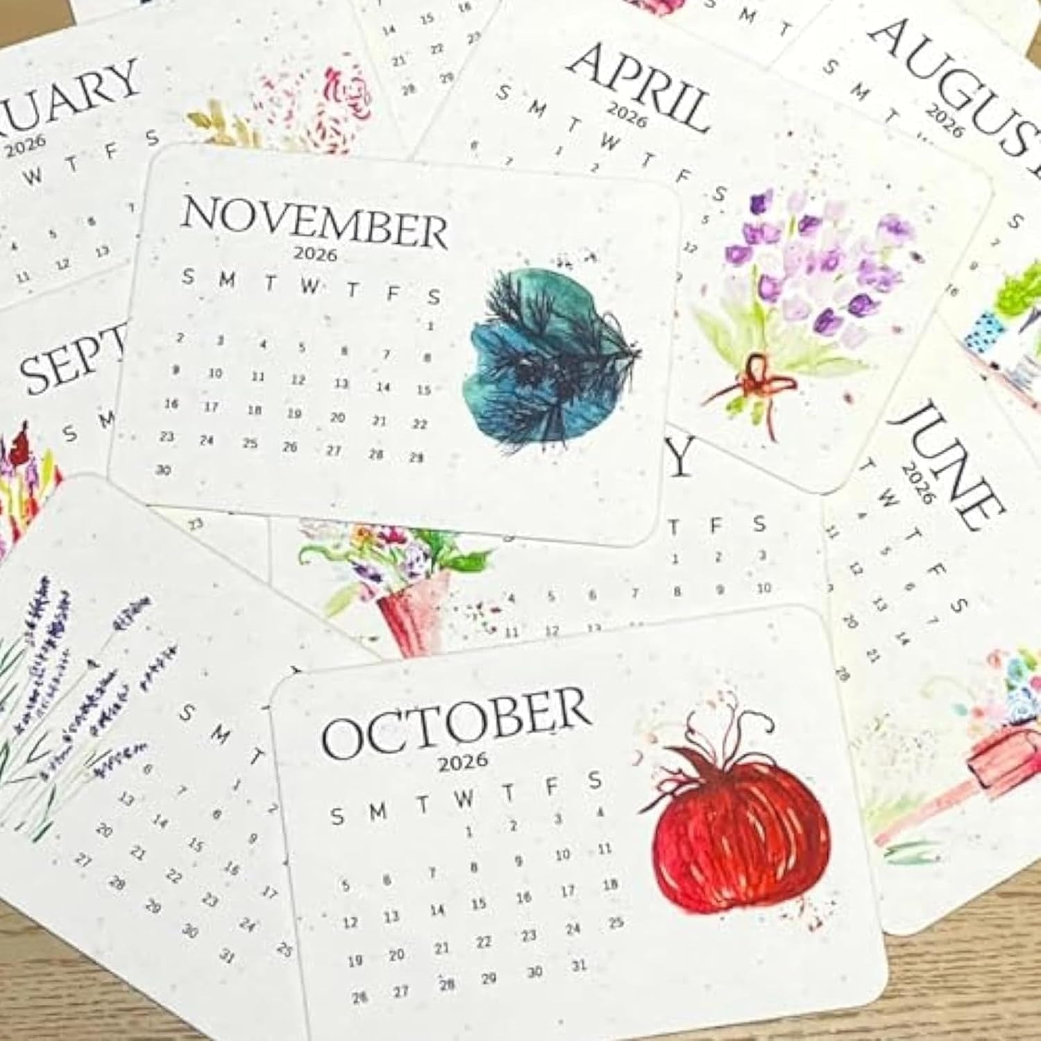 Eco-friendly Plantable Seed Calendar 2026 – Grow Year-Round